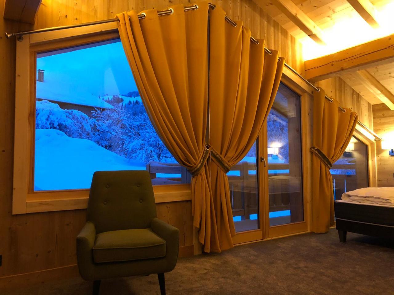 Chalet Nanook นอเทรอ-ดาม-เด-เบลล์คอมบ์ ภายนอก รูปภาพ